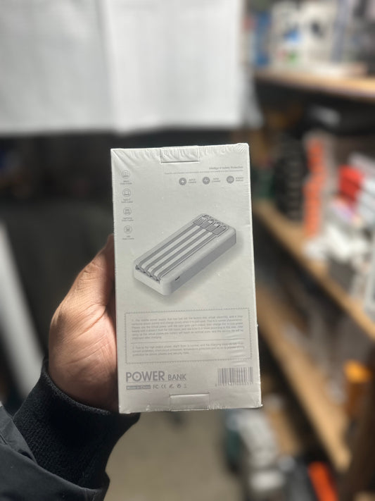 Power Bank 20000 Avec 4 Cable – Prix Maroc | Jouda